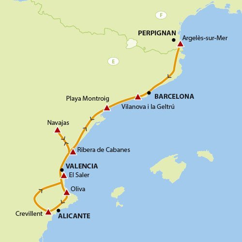 Fietsreis Spaanse Costa's Actieve rondreizen