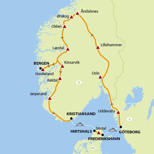 Noorse Fjorden Rondreizen