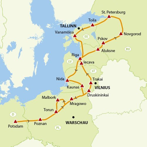 Polen, Baltische Staten & Rusland Avontuurlijke rondreizen