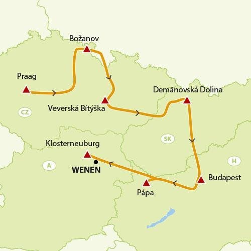 Tsjechië, Slowakije & Hongarije Rondreizen